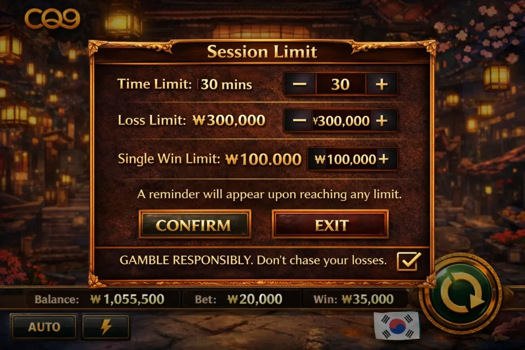Session limit and responsible gambling tools for faster-paced CQ9 game formats