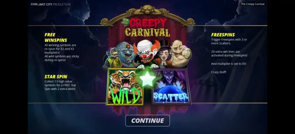 더 크리피 카니발 loading screen