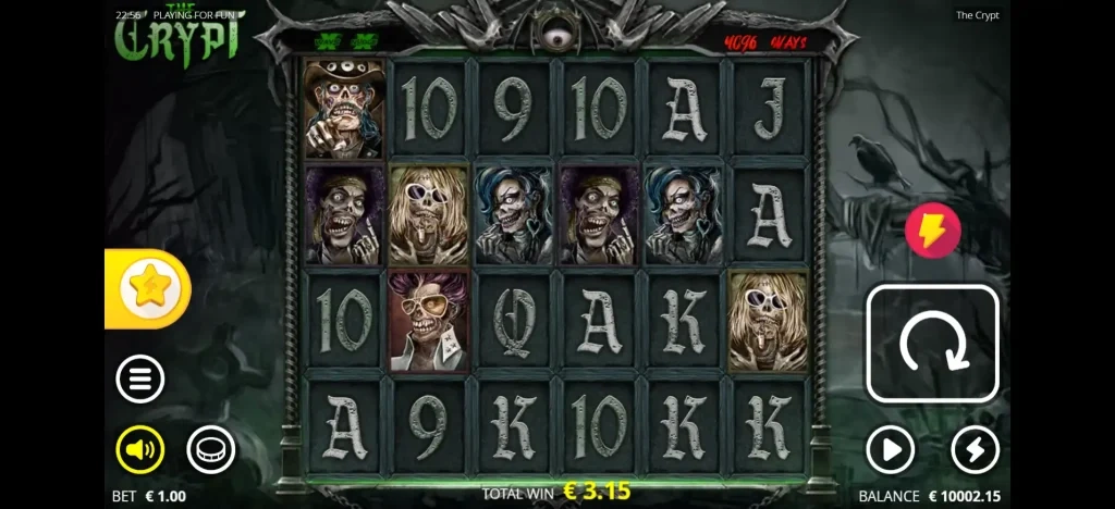 더 클립트 gameplay showing game symbols