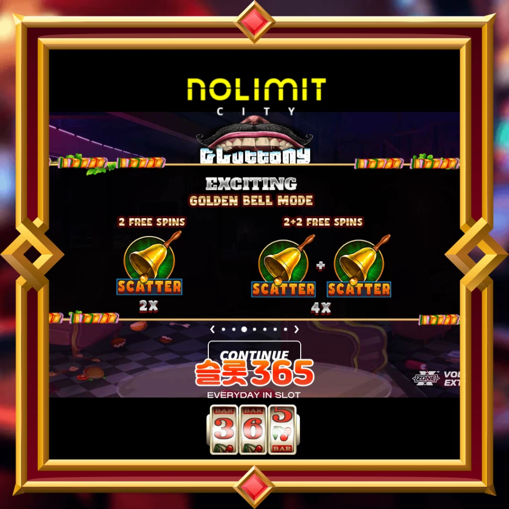글루터니: NoLimit City 기능 안내서