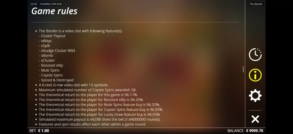 더 보더 game rules