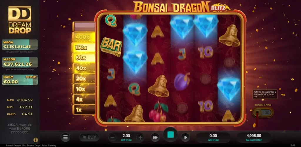 Bonsai Dragon Blitz Dream Drop