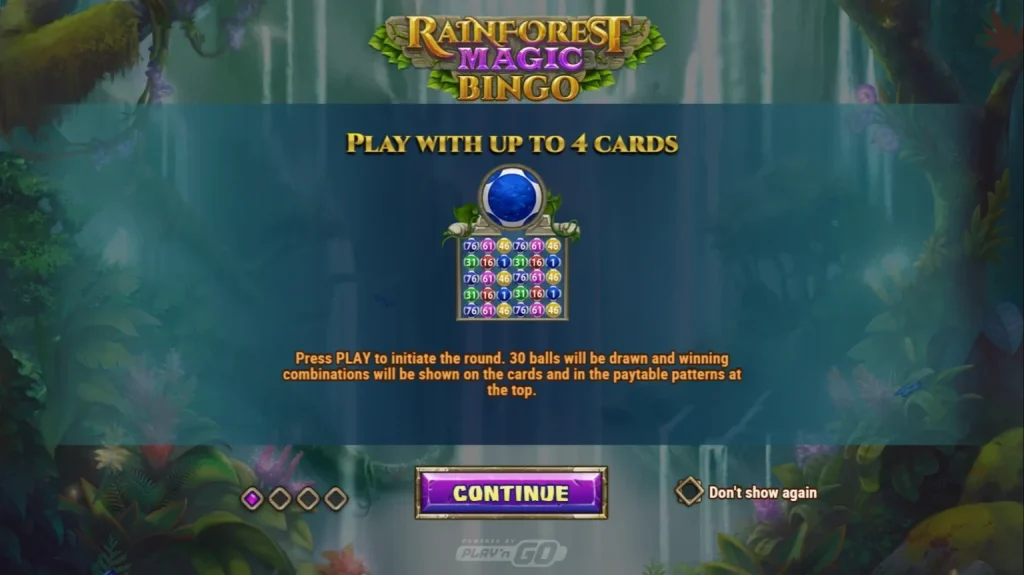 Rainforest Magic Bingo