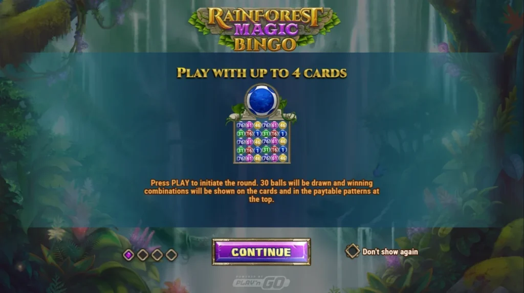 Rainforest Magic Bingo