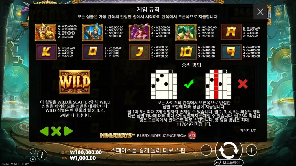 Legend of Heroes Megaways